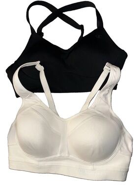 Champion Black & White Dual-Pack Sports Bras